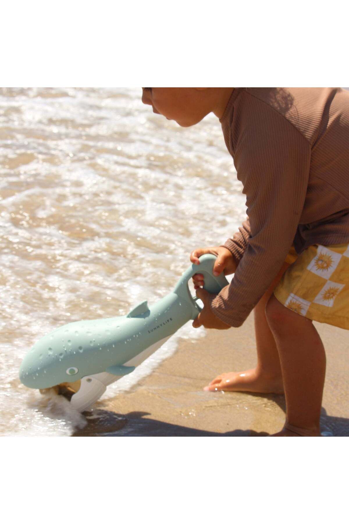 SunnyLife - Whale Green Kum Toplama Oyuncağı