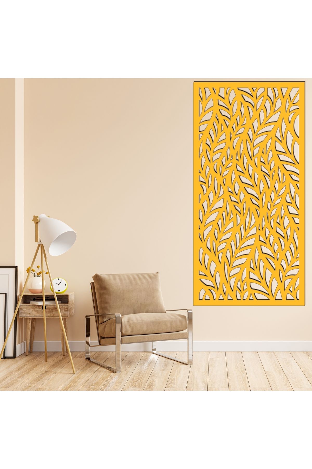 Grand Fine Art Çerçeve Görünümlü Tek Parça Renkli MDF Panel Tablo