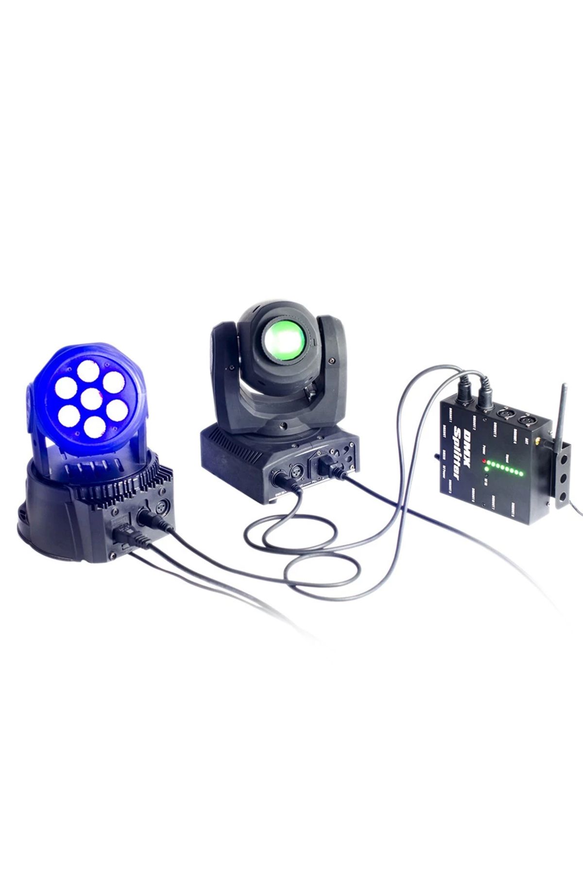 Choice-Eu plug ALIEN 8 Way Wireless DMX 512 3-Pin Isolated Splitter Amplifier with Wireless DMX Transceiver 6