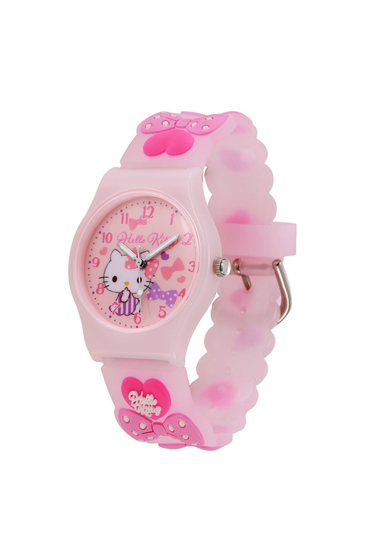 ساعة Hello Kitty ثلاثية الأبعاد KT Cute للبنات، بن...