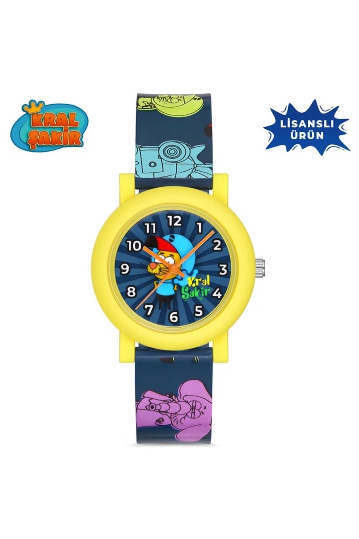 OurStyles MiniFlak Lisanslı Kral Şakir KS7529-1 Mavi Erkek Çocuk Kol Saati