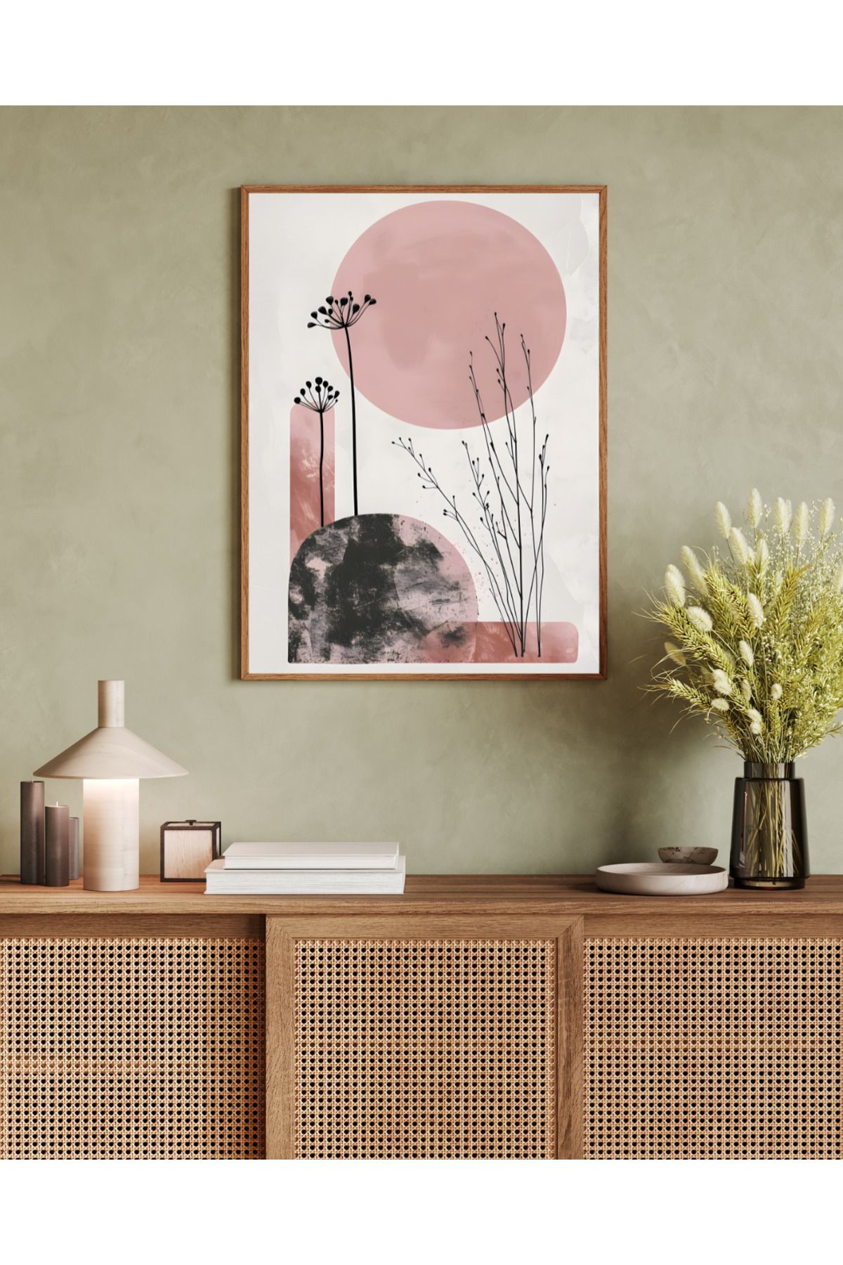 woodhomeworks tek parça salon ofis dekor tablo