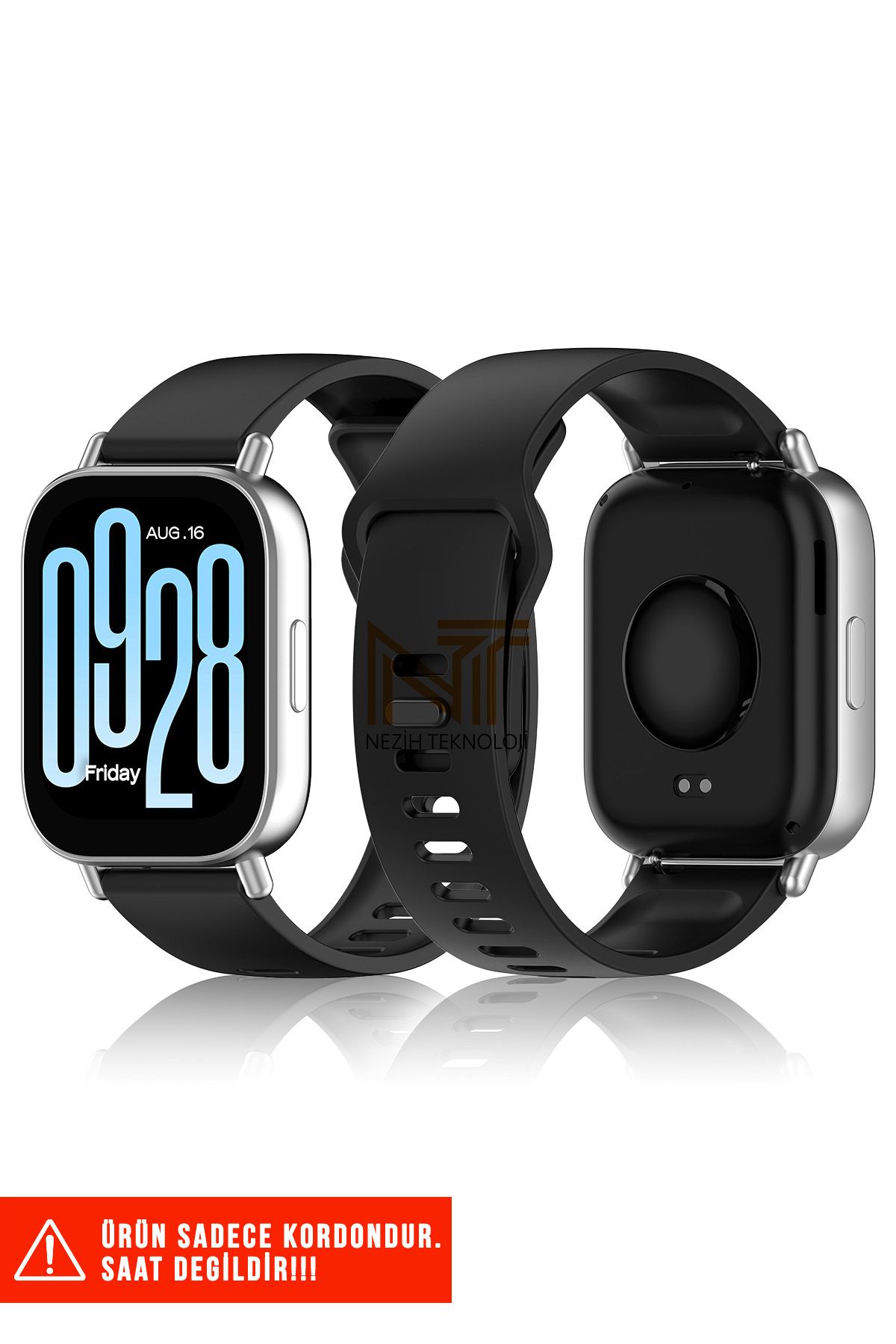 Nezih Case Redmi Watch 5 Active / Redmi 5 Lite Uyumlu Klasik Silikon Kordon