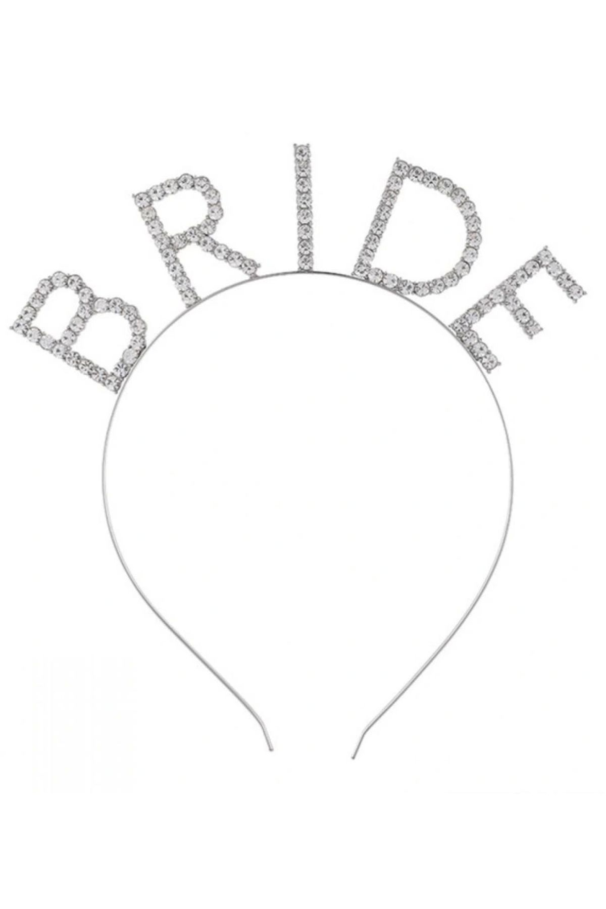 OurStyles Mega Boy Kristal Taşlı Gümüş Bride Taç Gelin Tacı X cm - trend ürün zarif tasarım