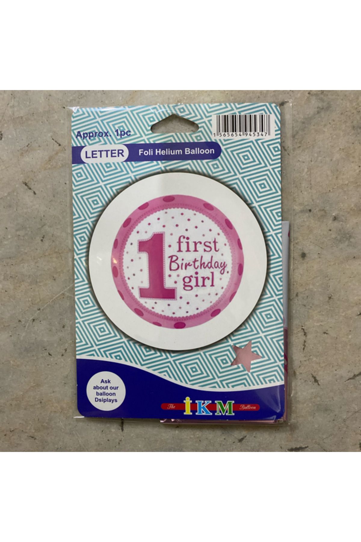 Ta-Fu Global İKM 1 FİRST BİRTHDAY BOY/GİRL HELYUM BALON