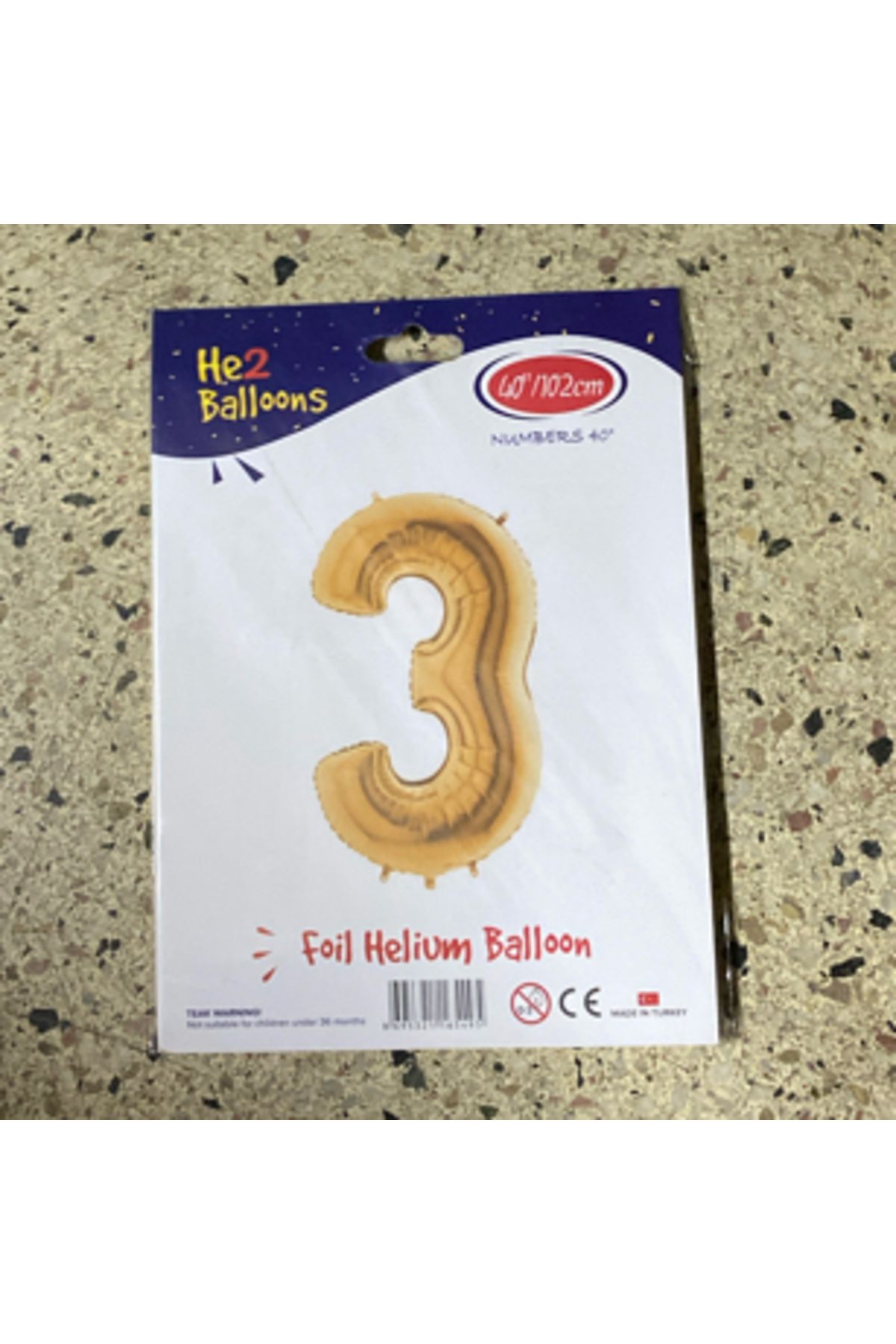 Ta-Fu Global 3 - GOLD HELYUM BALON