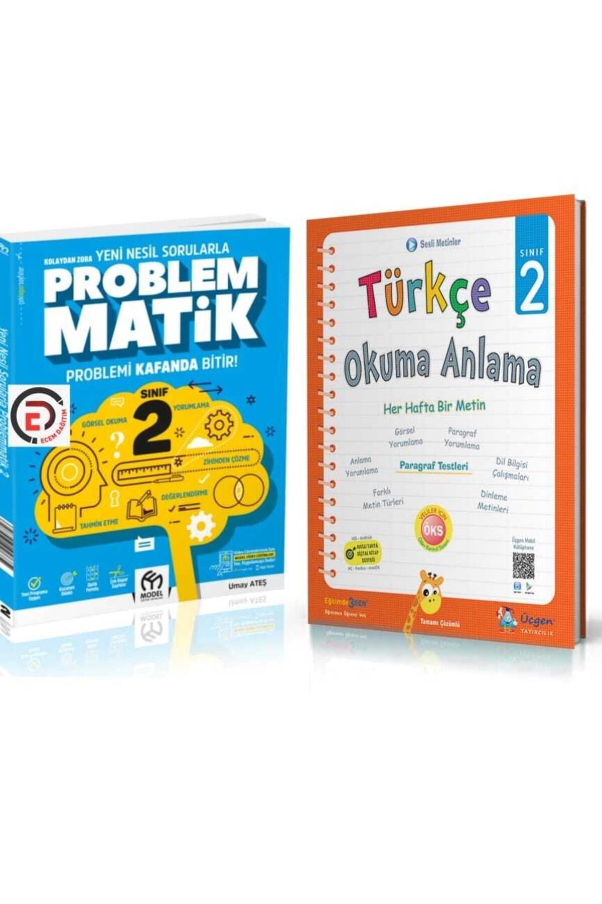 Model Eğitim Yayınları 2.sınıf Problemmatik + Üçgen Türkçe Okuma Anlama[ecemdagıtım]