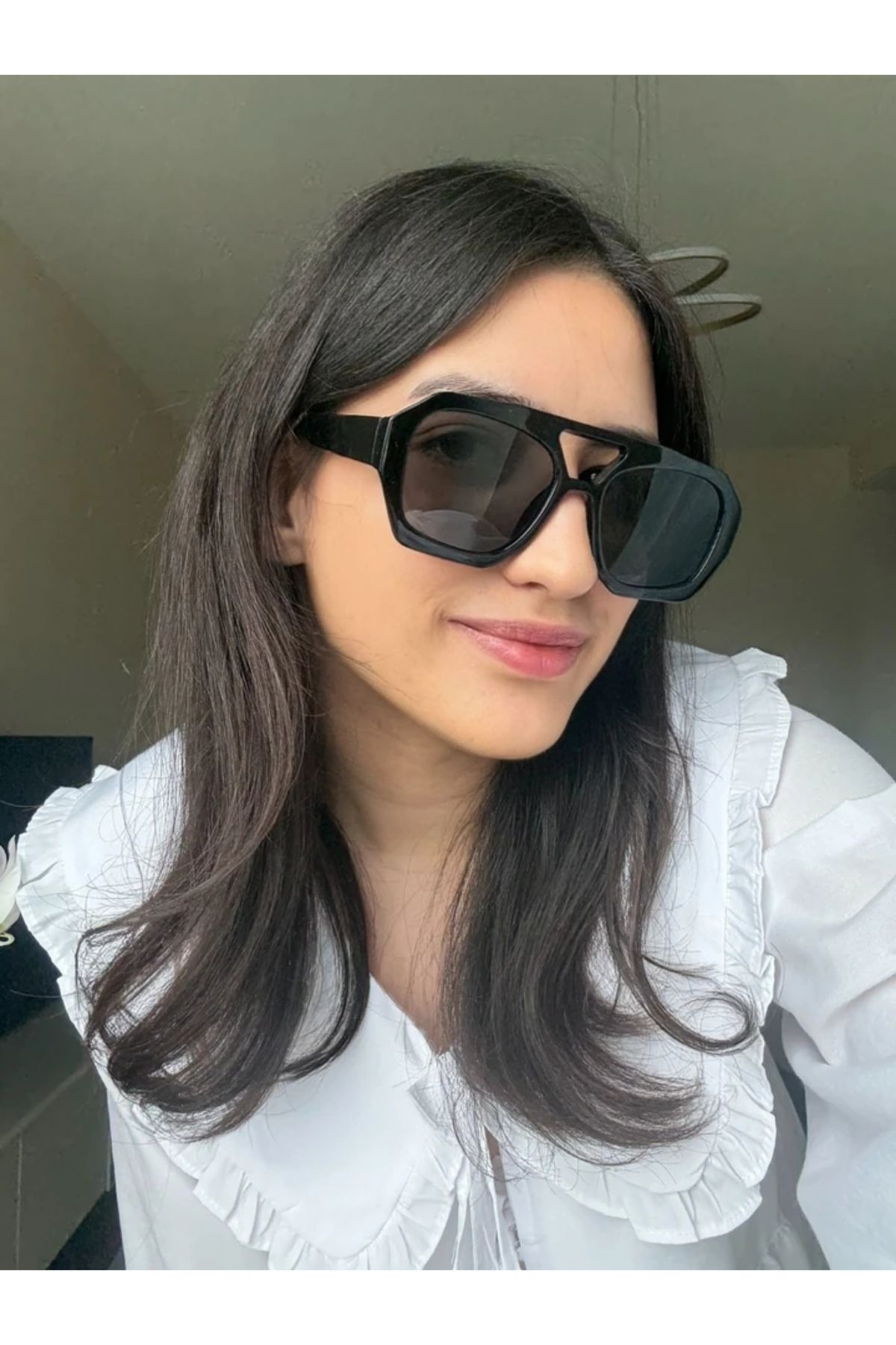 RoseandRoses Vehile Orijinal Model Güneş Gözlüğü Siyah Çerçeve Siyah Cam
