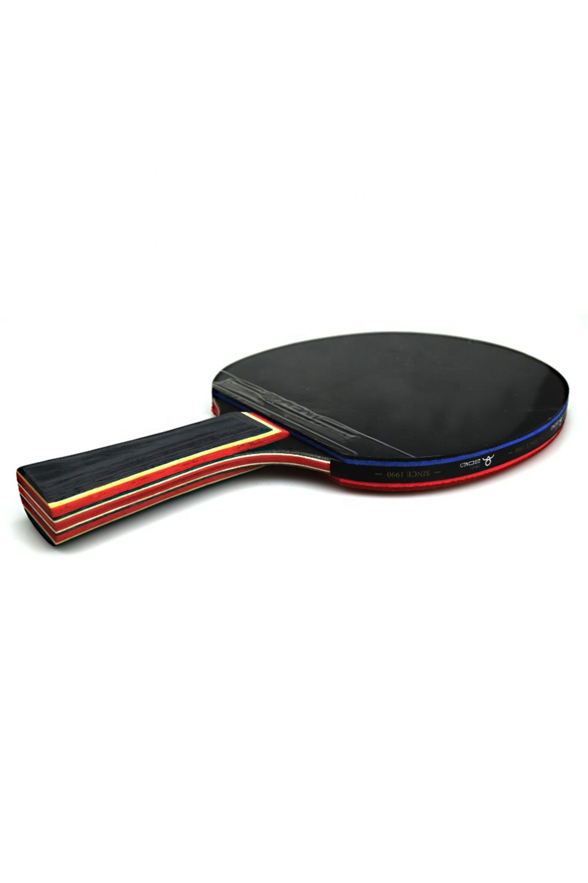 LEBLOU-Complete ping pong set with 2 table tennis paddles, retractable net, 4 balls and carrying bag 3