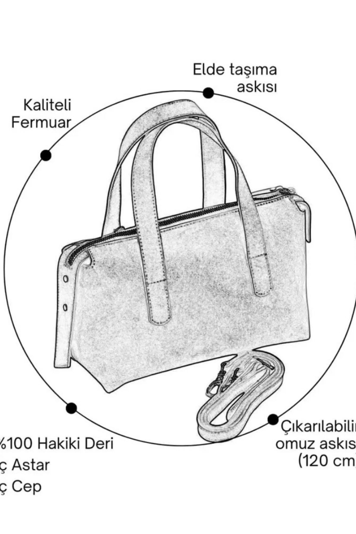 کیف دستی زنانه شانه چرمی اصیل مفید Meskanto