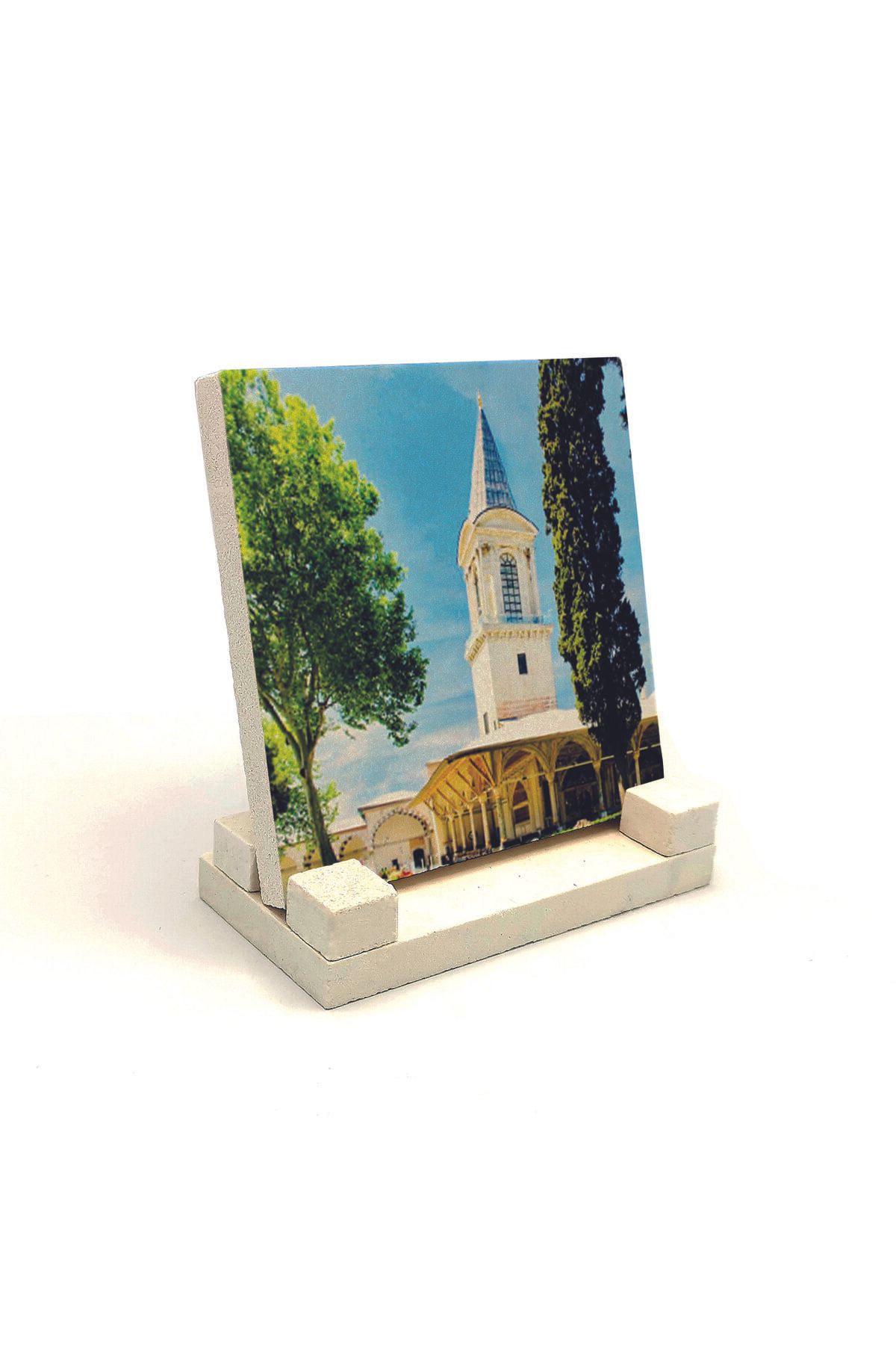 Souvenest Adalet Kulesi (topkapı Sarayı) Baskılı Doğaltaş Masaüstlük 10x10 KRT-53