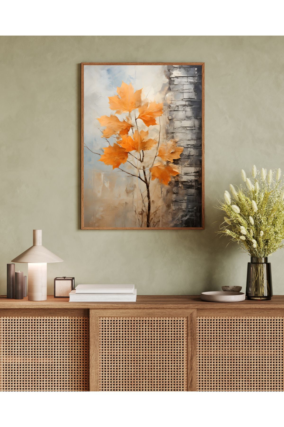 woodhomeworks tek parça salon ofis dekor tablo