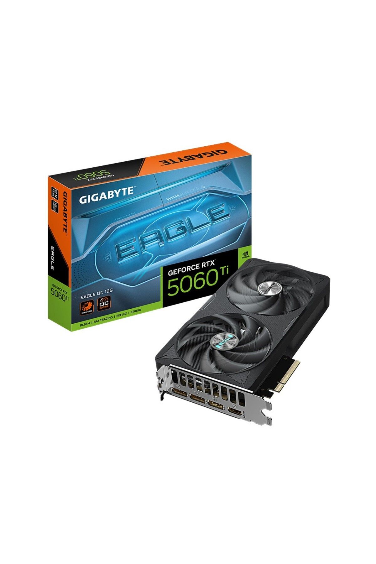 Gigabyte GeForce RTX 5060 Ti EAGLE OC 16G GDDR7 16GB 128Bit DLSS 4 GV-N506TEAGLE OC-16GD NVIDIA Ekra