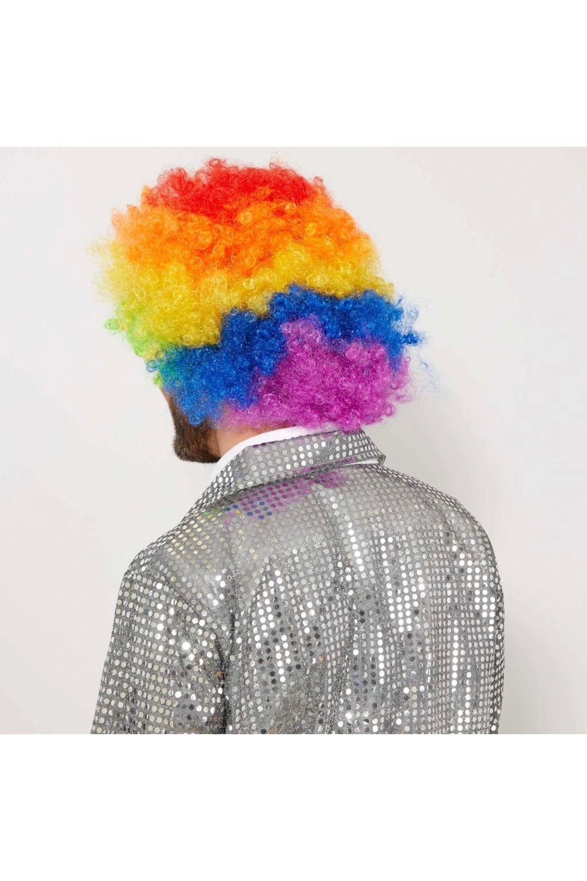 OurStyles Rengarenk Kıvırcık Afro Bonus Peruk - Trend Ürün Şık Tasarım