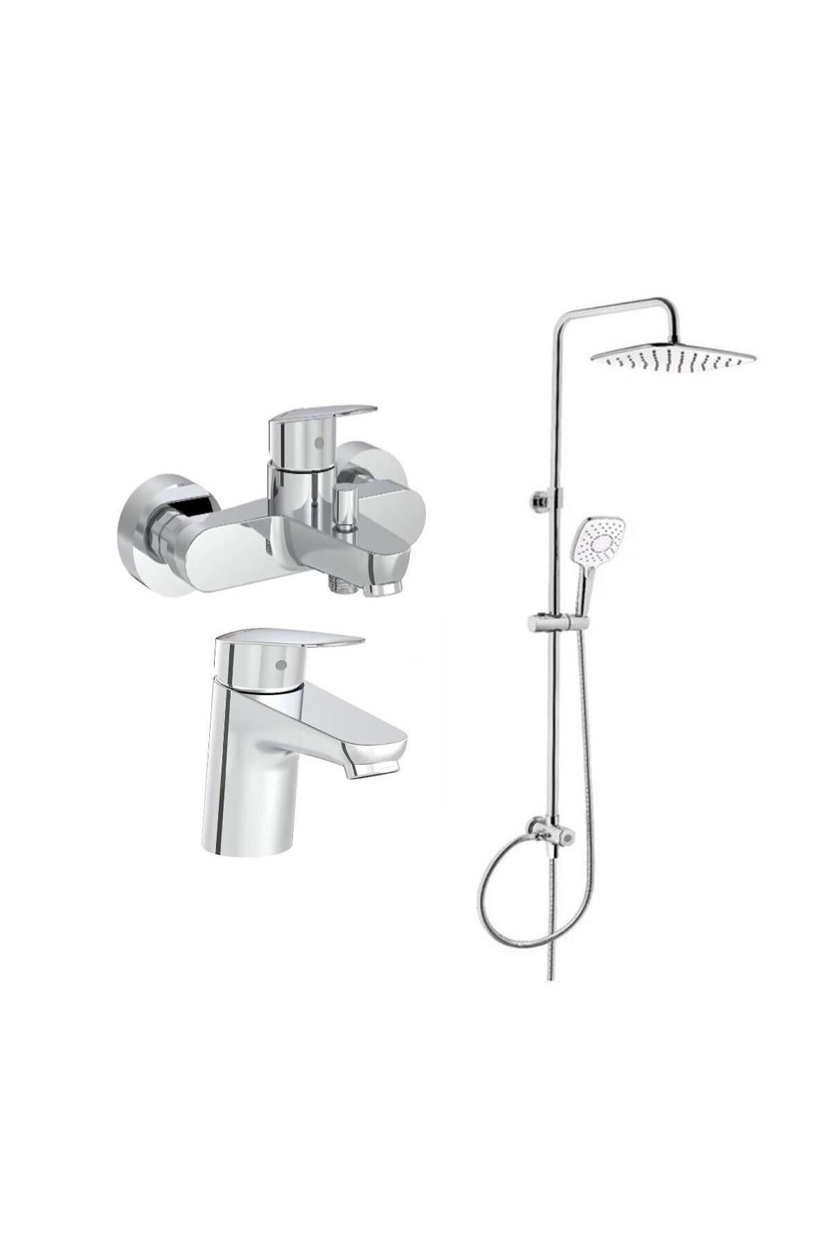 Artema Flow Round Lavabo Banyo Batarya Artema Ls20 Joy 3S Robot Duş Takımı A45787