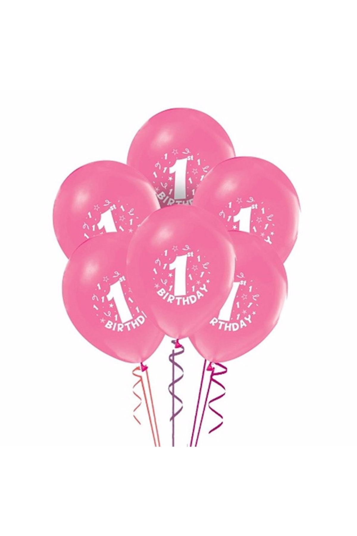 Ta-Fu Global 1 YAŞ BASKILI PEMBE BALON (100’LÜ)