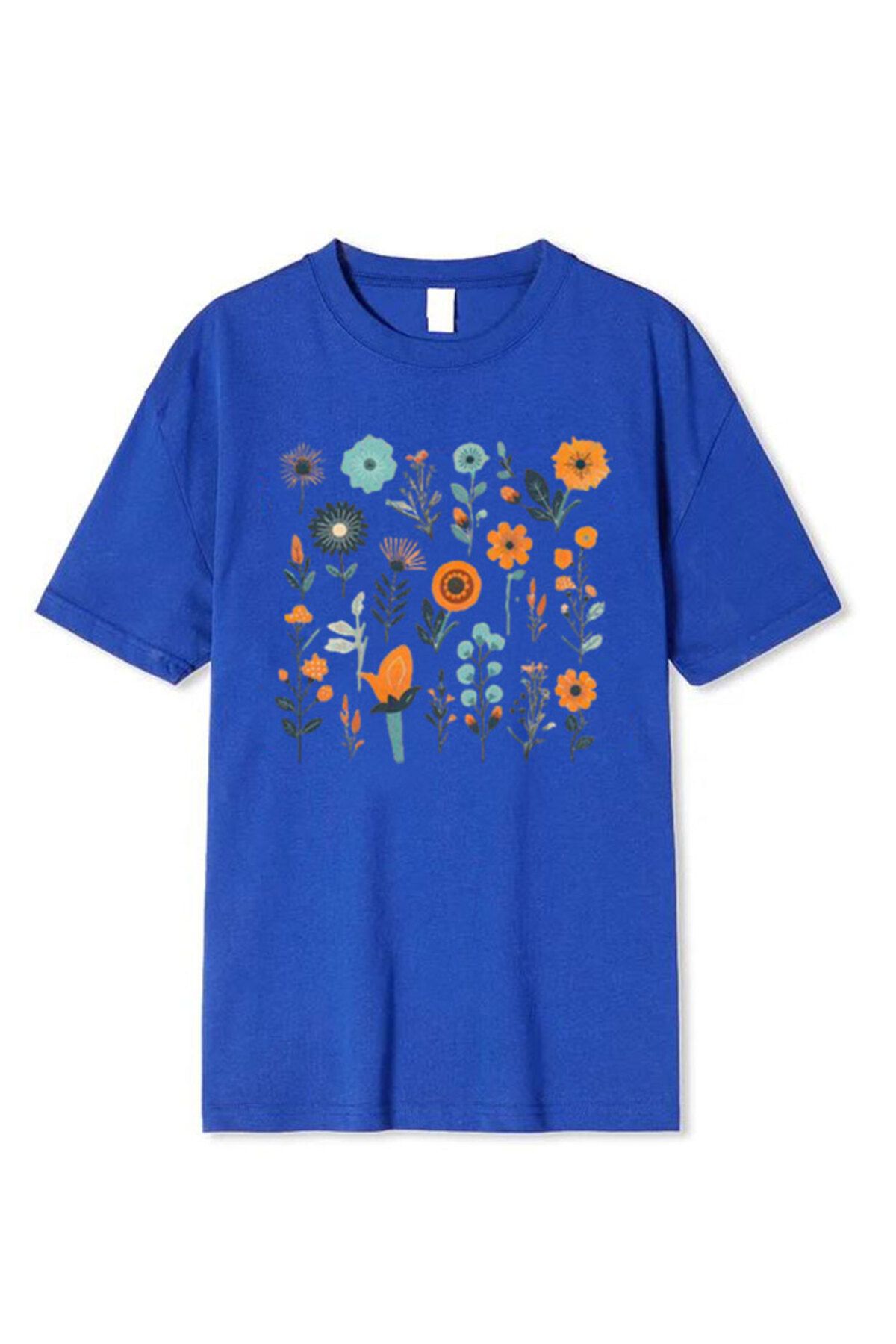 warn Çiçek Baskılı Unisex Tshirt