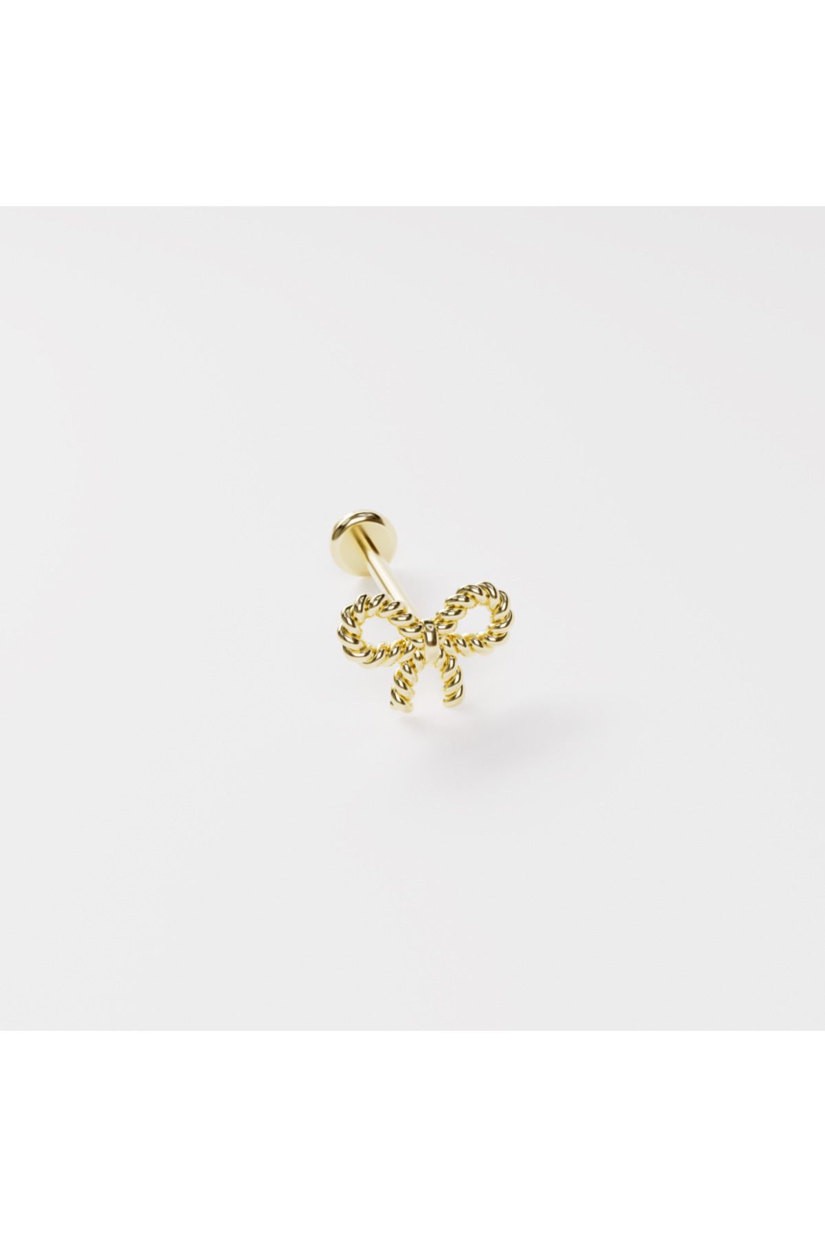 DesignbyKairos 14 Ayar Altın Fiyonk Piercing / Tragus, Helix