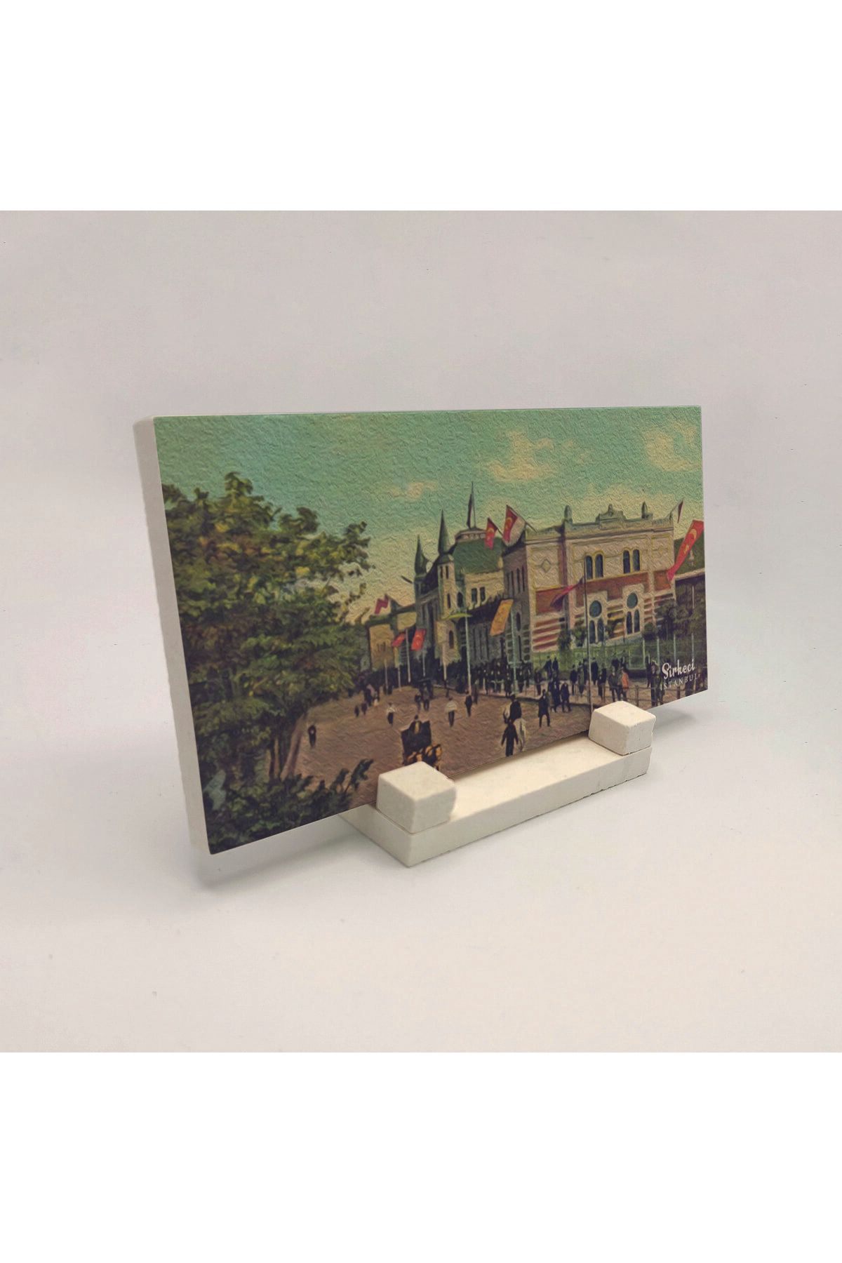 Souvenest Sirkeci Baskılı Doğaltaş Masaüstlük 10x20 DRT-17