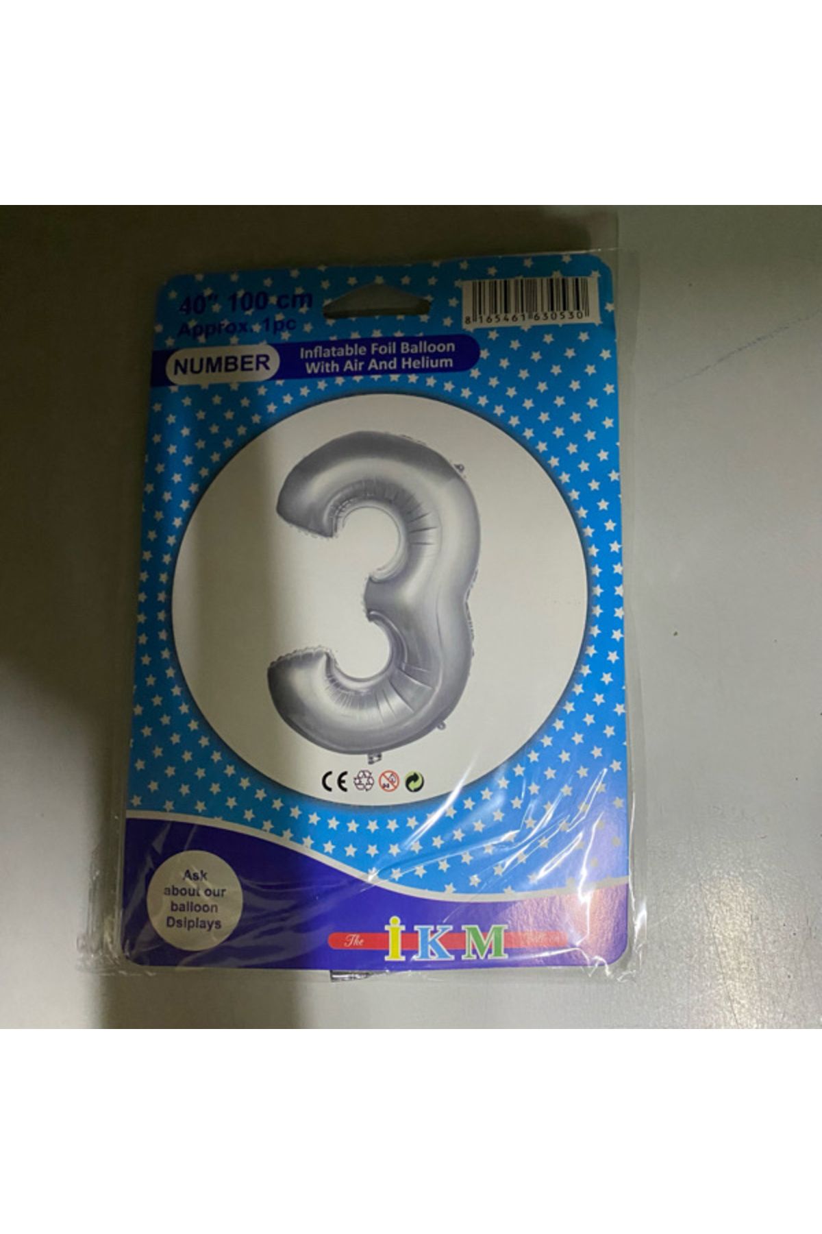 Ta-Fu Global 3 - GÜMÜŞ HELYUM BALON