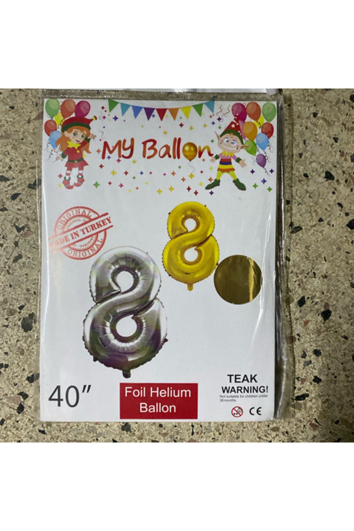 Ta-Fu Global 8 - GOLD HELYUM BALON