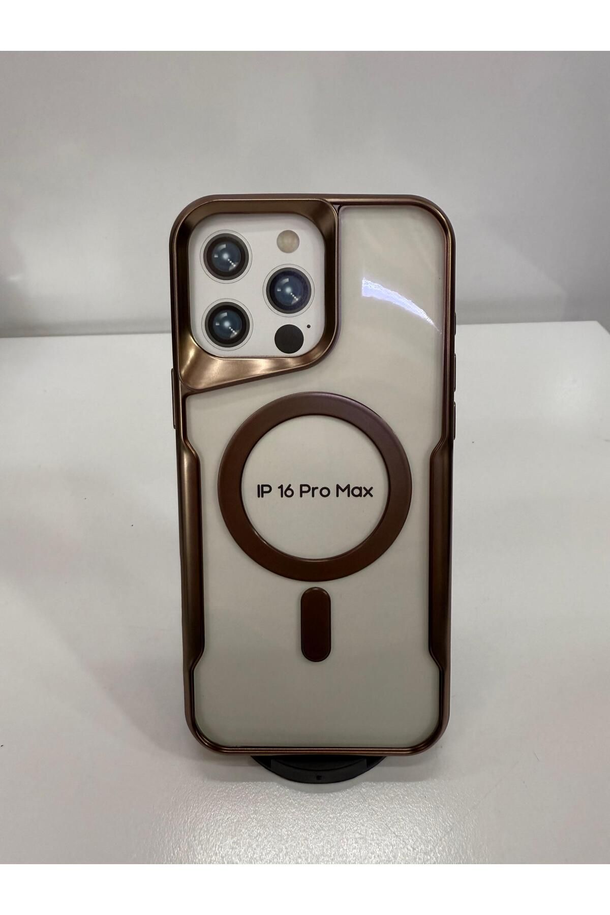 İnci İphone 16 pro max magsafe özellik li lazer kılıf