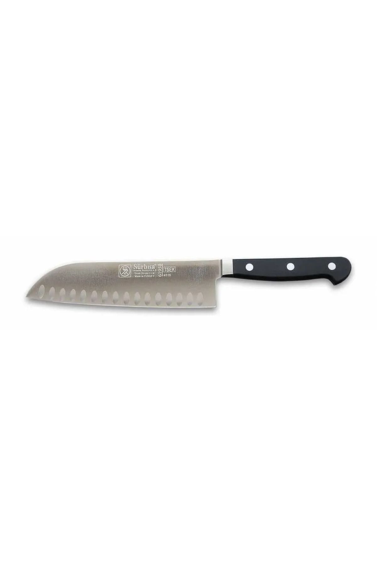 Fixport Sürbısa 61950 - Sıcak Dövme Oluklu Santoku Şef Bıçağı 18 cm