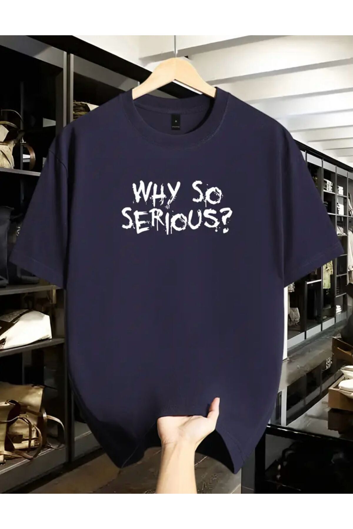 Hunors Sportswear & Company Why So Serıous Yazı Detaylı Basic T-Shirt