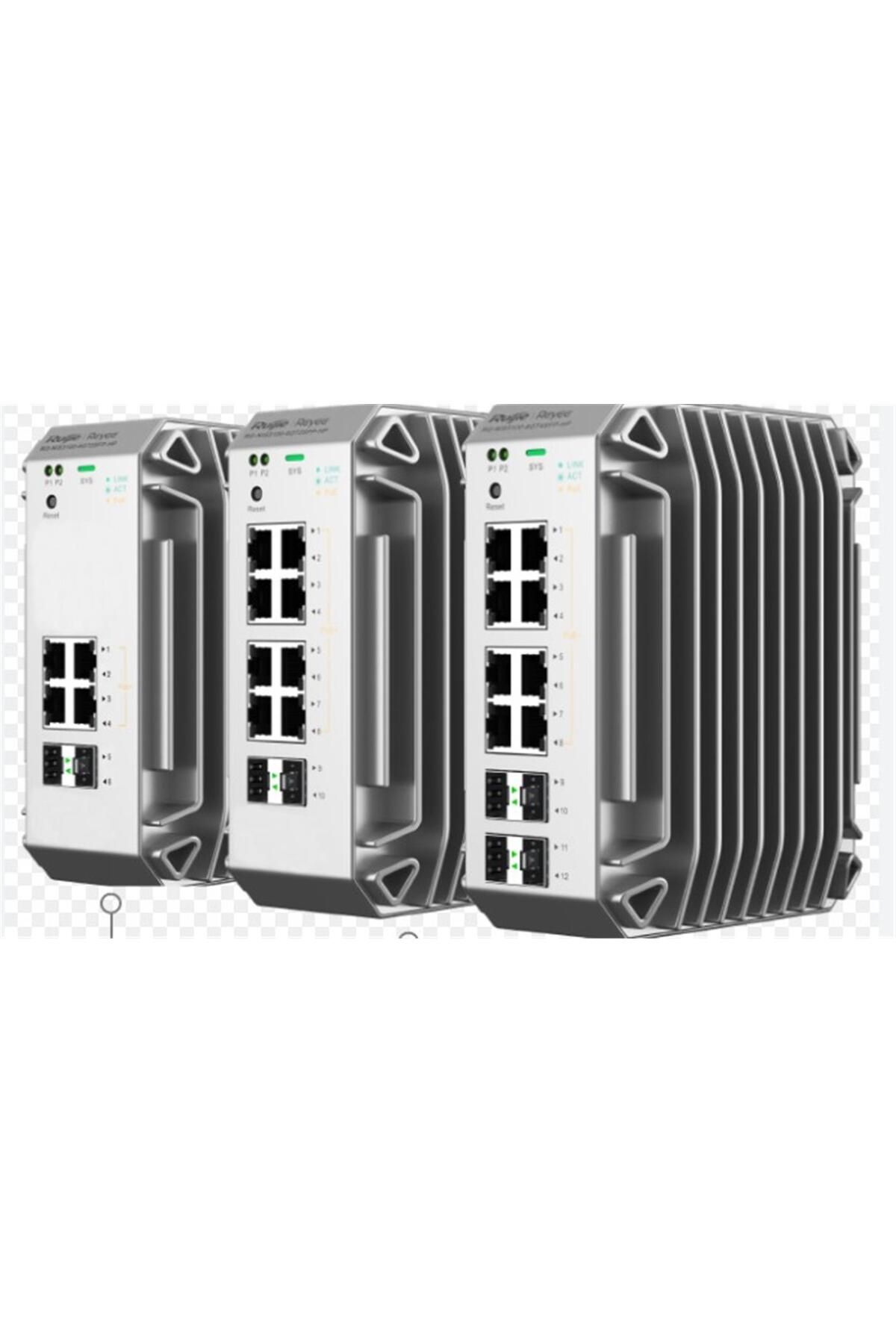 Vobotek Teknoloji Reyee RG-NIS3100-4GT2SFP-HP 4 Port Poe+ 4 Port SFP 10-100-1000 Endüstriyel Switch