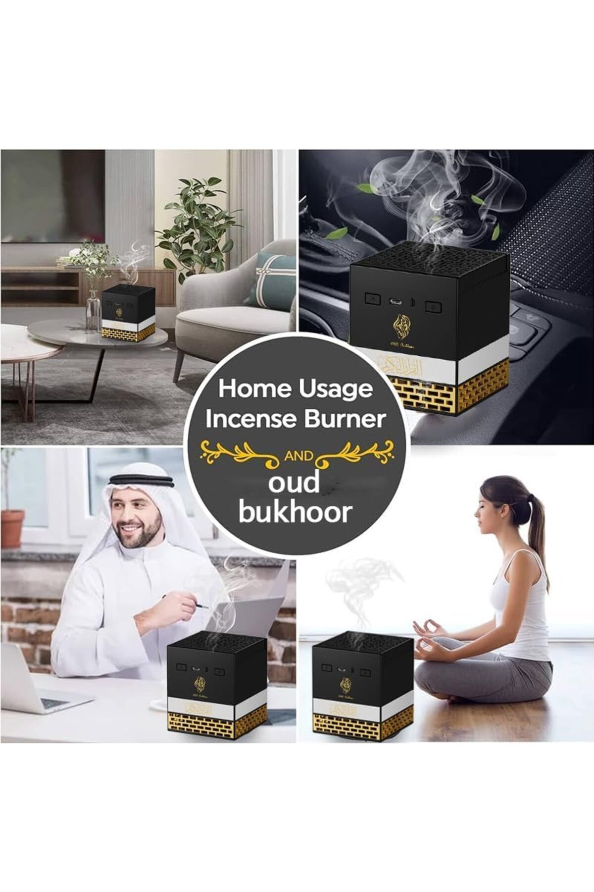 NO N4ME-Night Lamp for Quran and Incense from Telawah Kaaba, Bluetooth Speaker with Remote Control and App S 4
