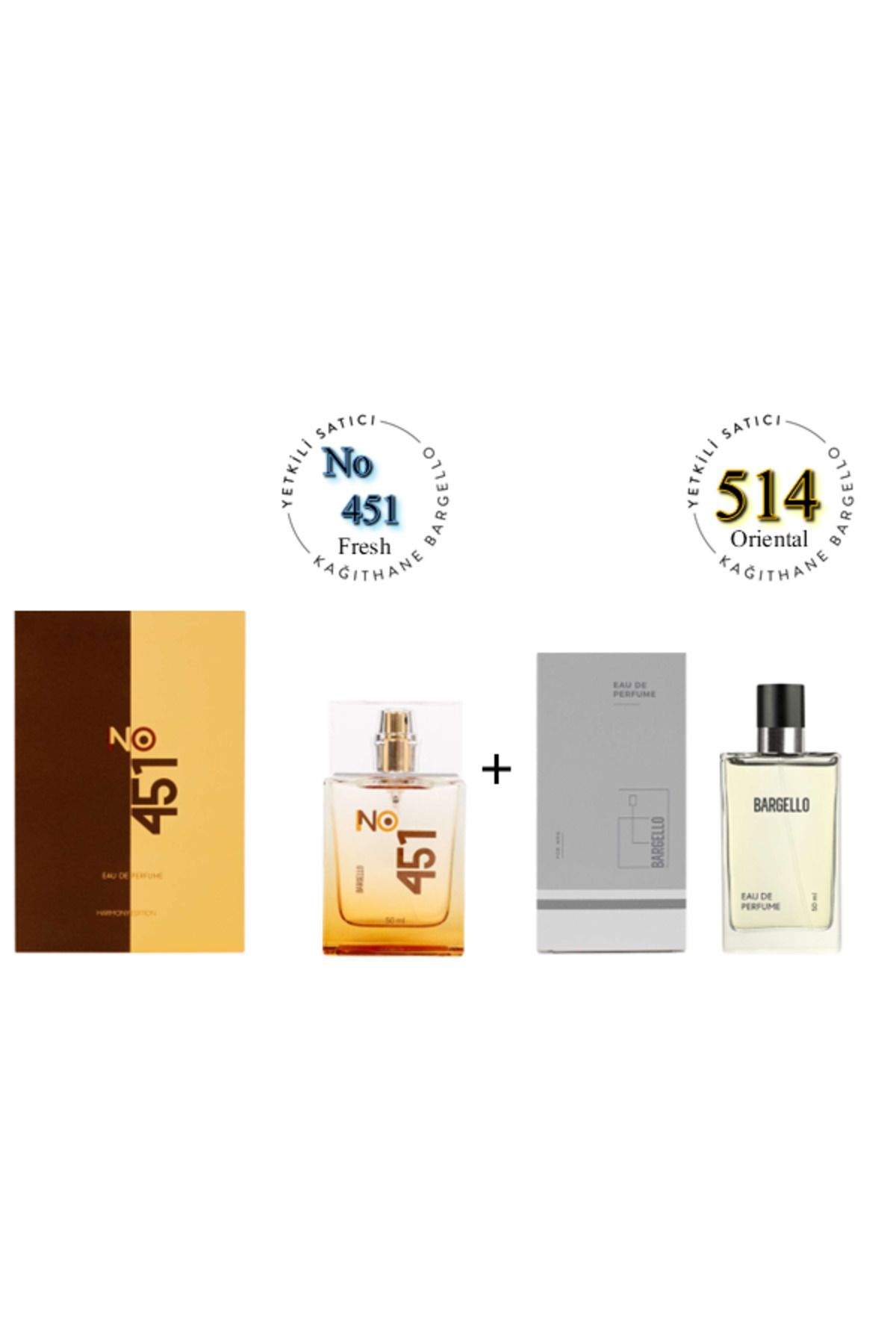 Bargello No:451 + 514 Unisex / Erkek Parfüm Edp 50 ml Fresh / Oriental - Mnms50no451514