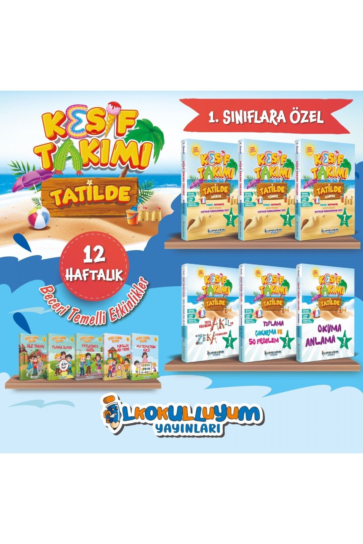 Ankara Yayıncılık Yayınları 1.sınıf Keşif Takımı Tatilde Eğitim Seti