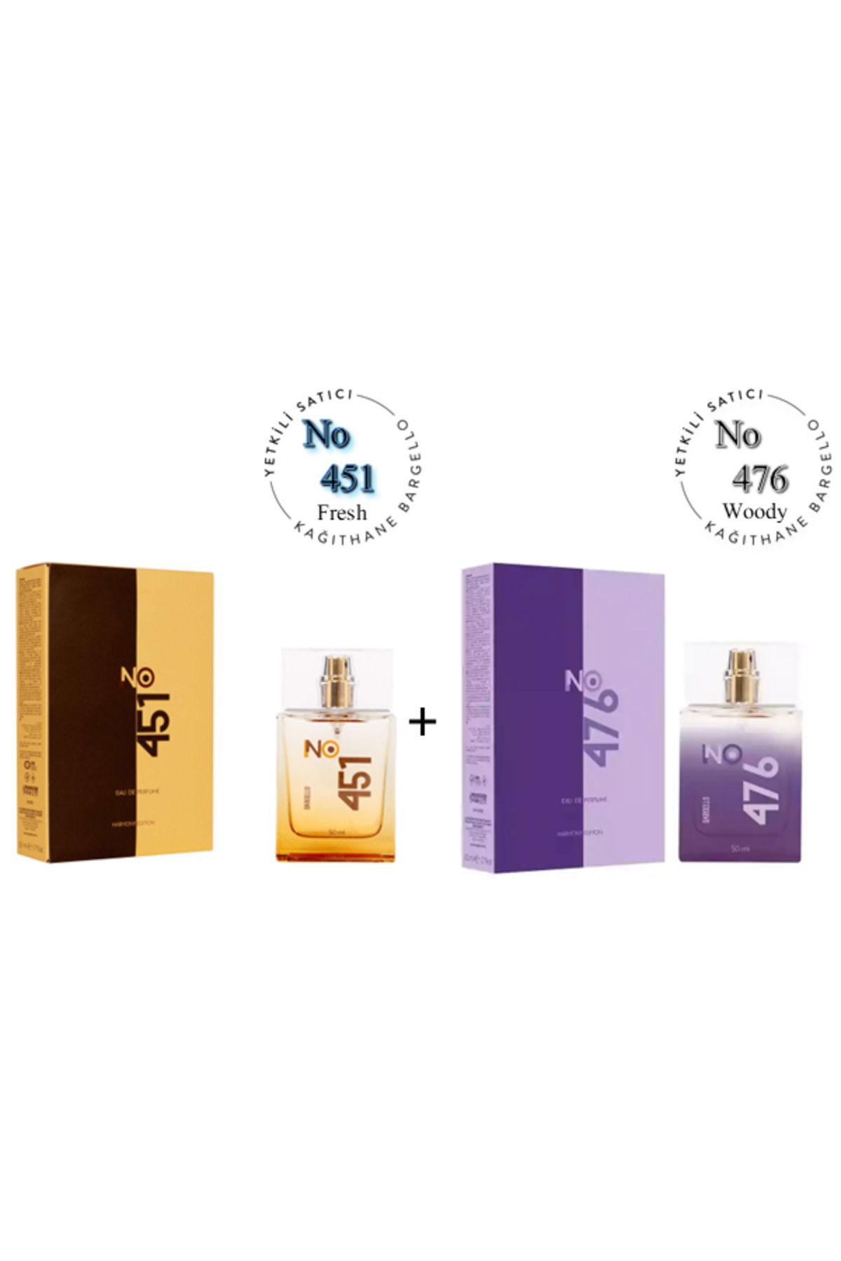 Bargello No: 451 + No:476 Unisex Parfüm Edp 50 ml Fresh / Woody - Mnms50no451476