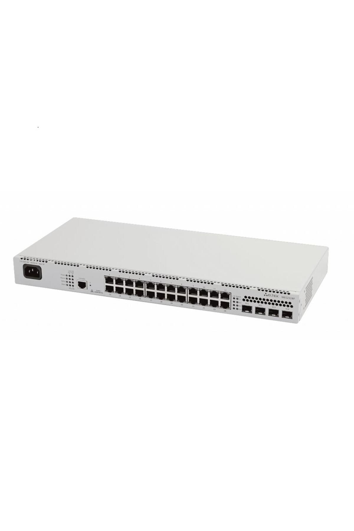 Vobotek Teknoloji Eltex MES2324P 24 Port GigE PoE 380W + 4x10G SFP+ L2+ Ethernet Access Switch