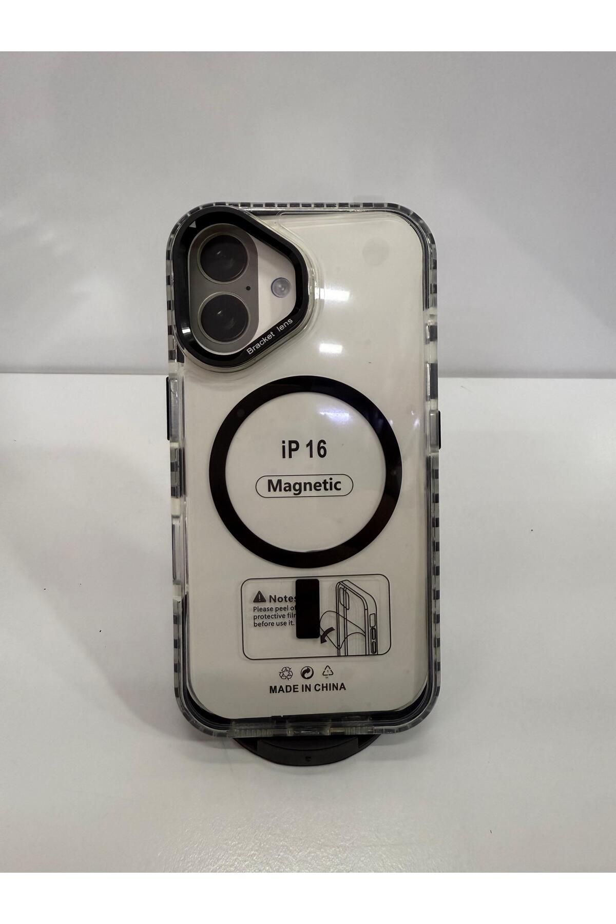 İnci İphone 16 pro magsafe özellik li stand özellik li ince hafif tasarım kılıf