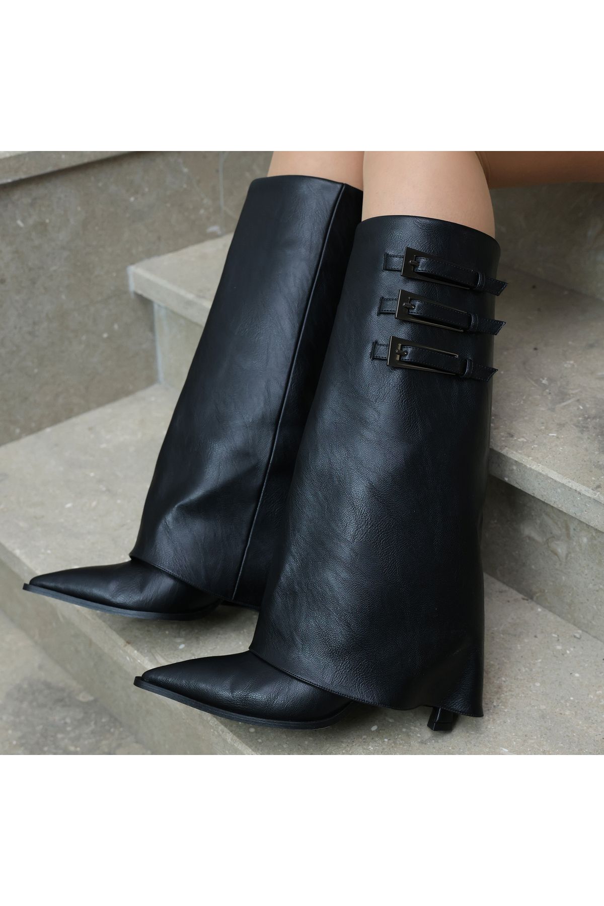 EVASAMLİSHOESBAG Elegant Siyah Çizme