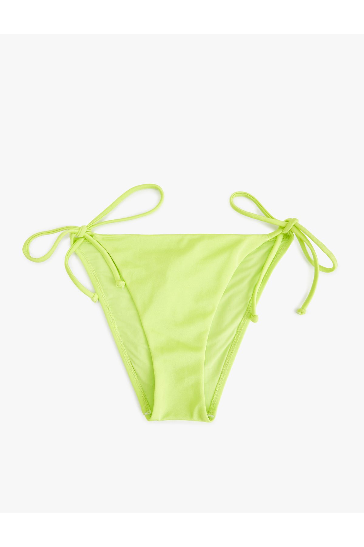 Koton Astarlı Biyeli Bağcıklı Yanları İpli Parlak Bikini Altı