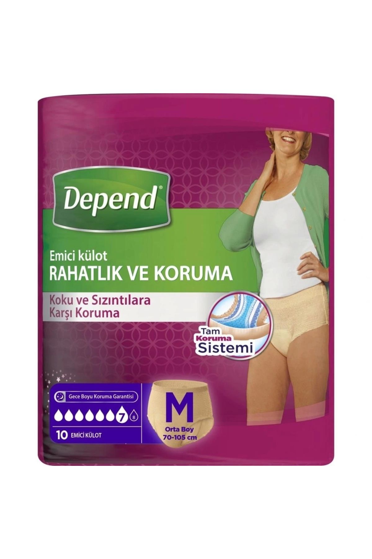OurStyles Depend Emici Külot Orta Boy Kadın 10 Adet