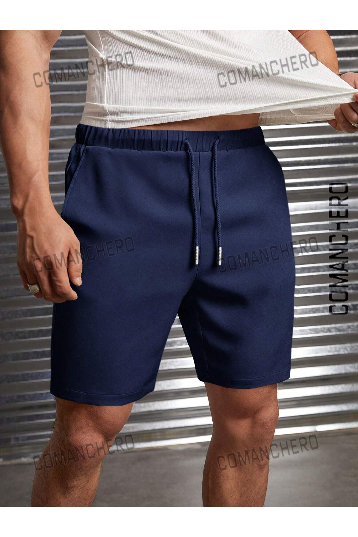 COMANCHERO Unisex Penye Kumaş Şort