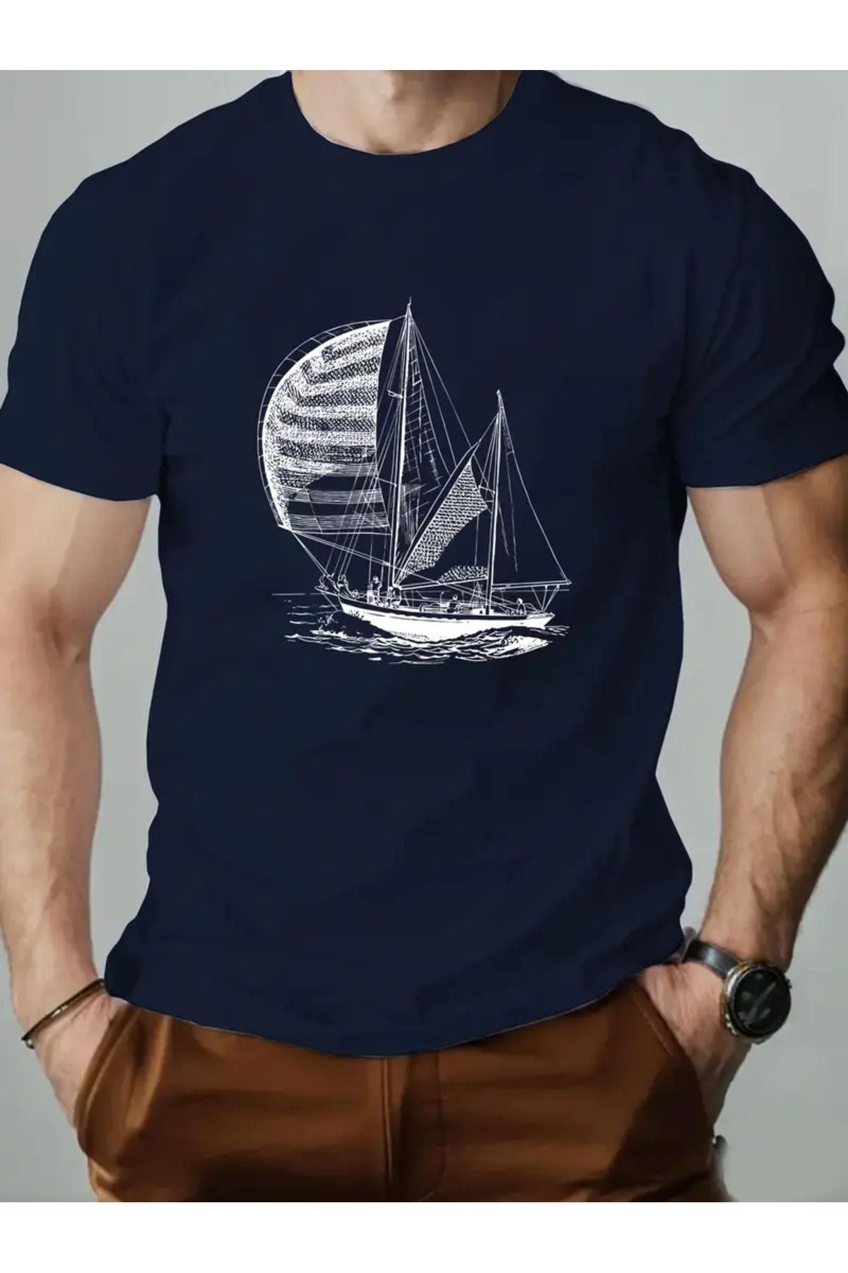 Boi Sandal Özel Tasarım Baskılı Kadın ve Erkek T-shirt