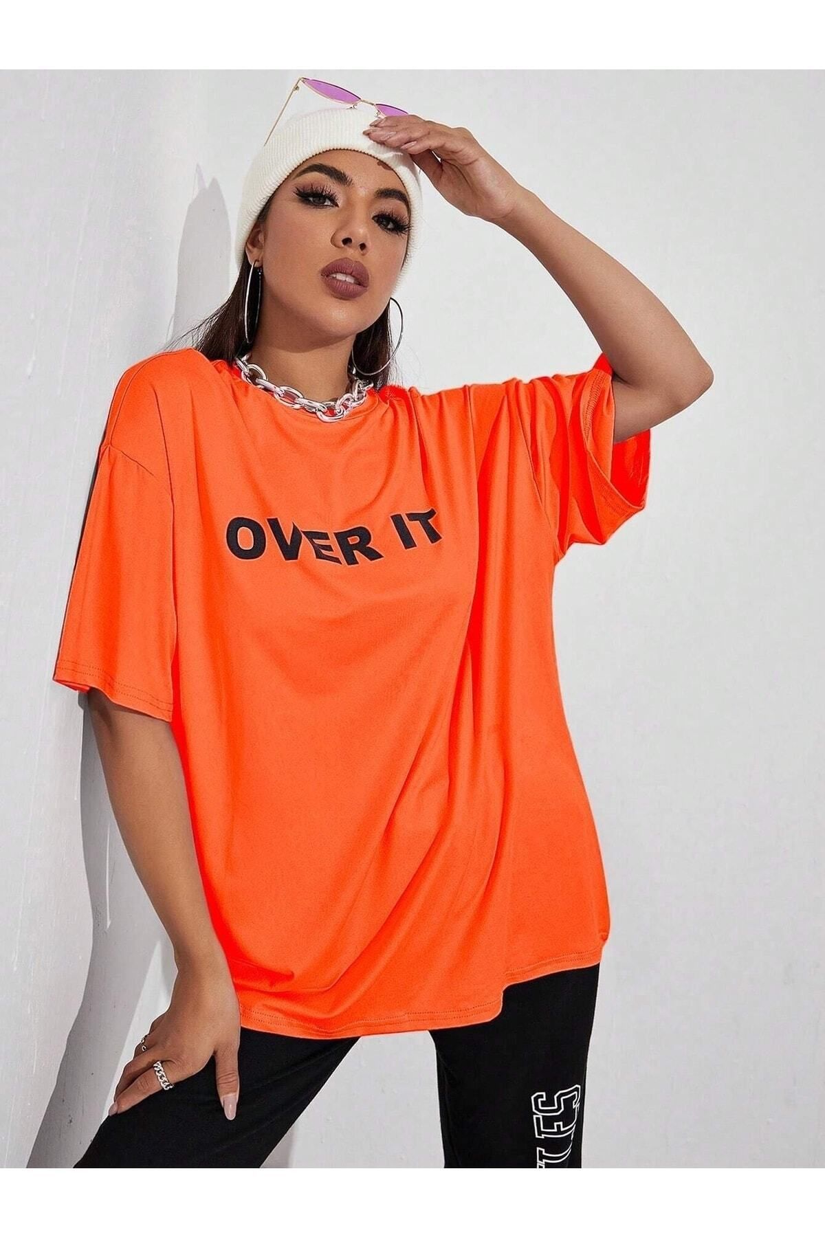 Hunors Sportswear & Company Unisex Over It Baskılı Oversize T-shirt Salaş Boyfirend