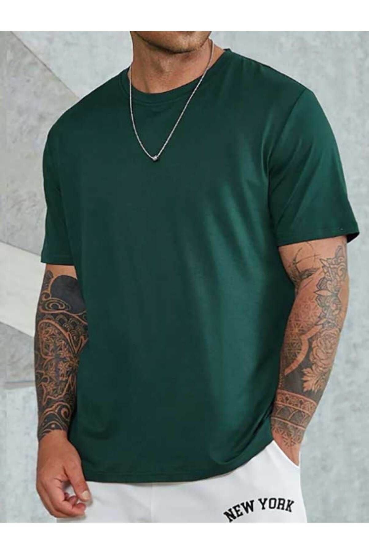 Hunors Sportswear & Company Unisex Pamuklu Bisiklet Yaka Tişört