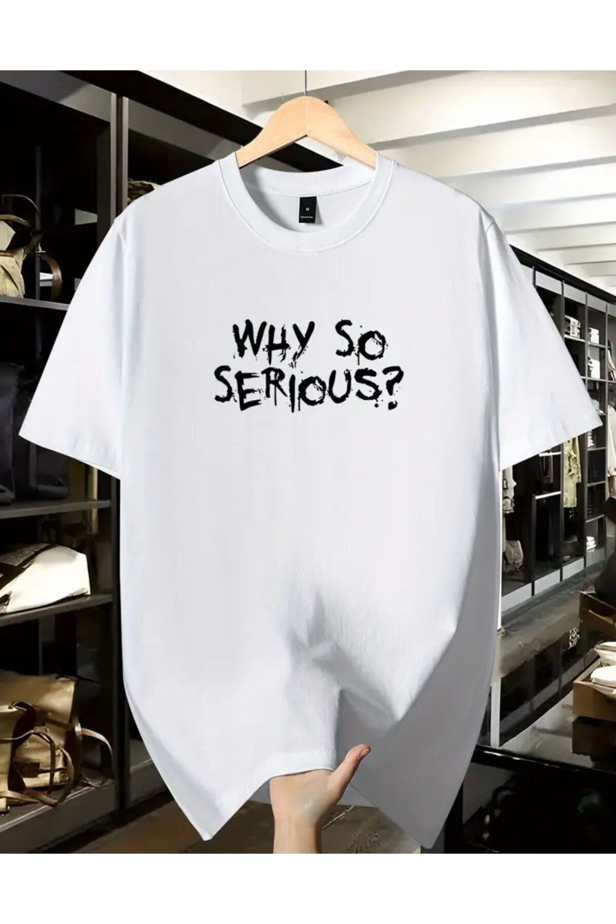 Hunors Sportswear & Company Why So Serıous Yazı Detaylı Basic T-Shirt