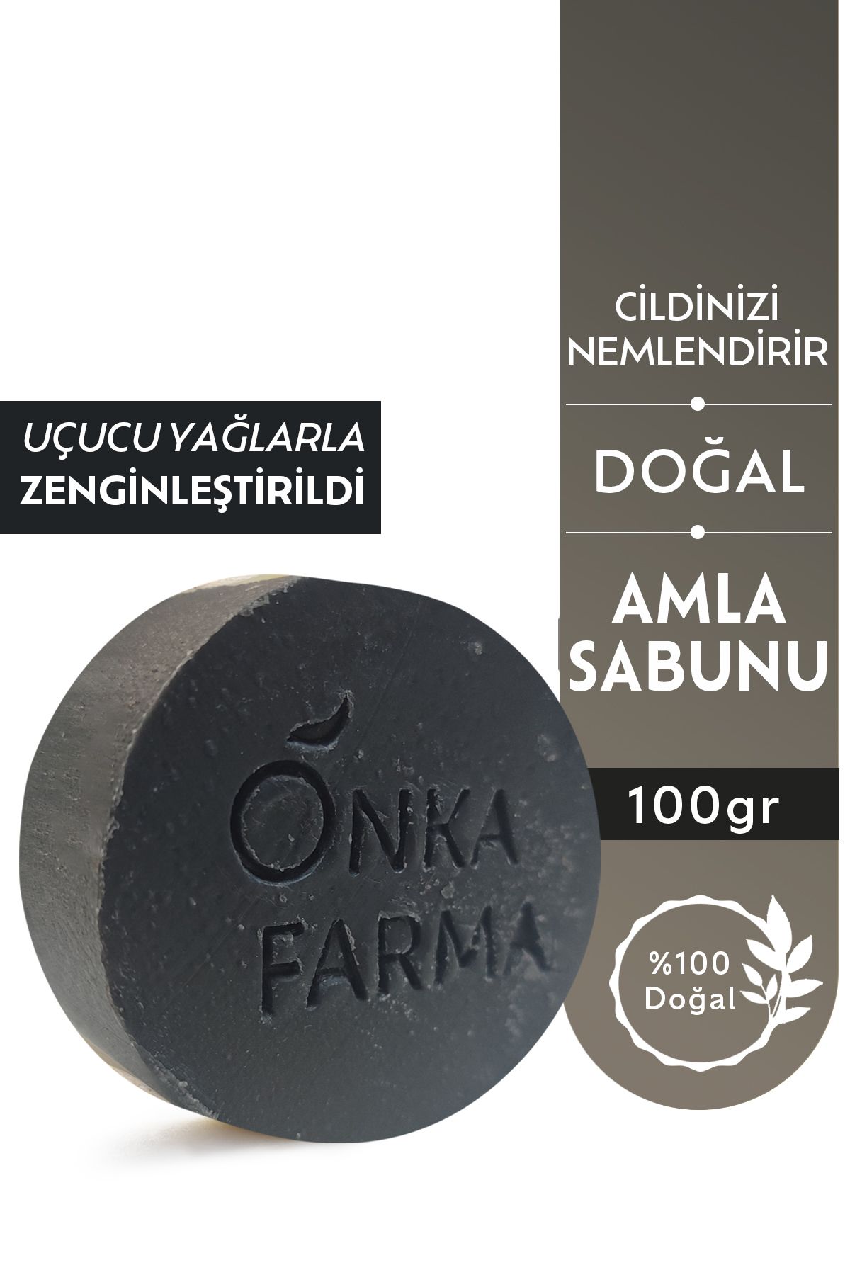 OnkaFarma Onka Farma Amla Doğal Sabun 100 gr Saç Sakal Bakım Katı Sabunu