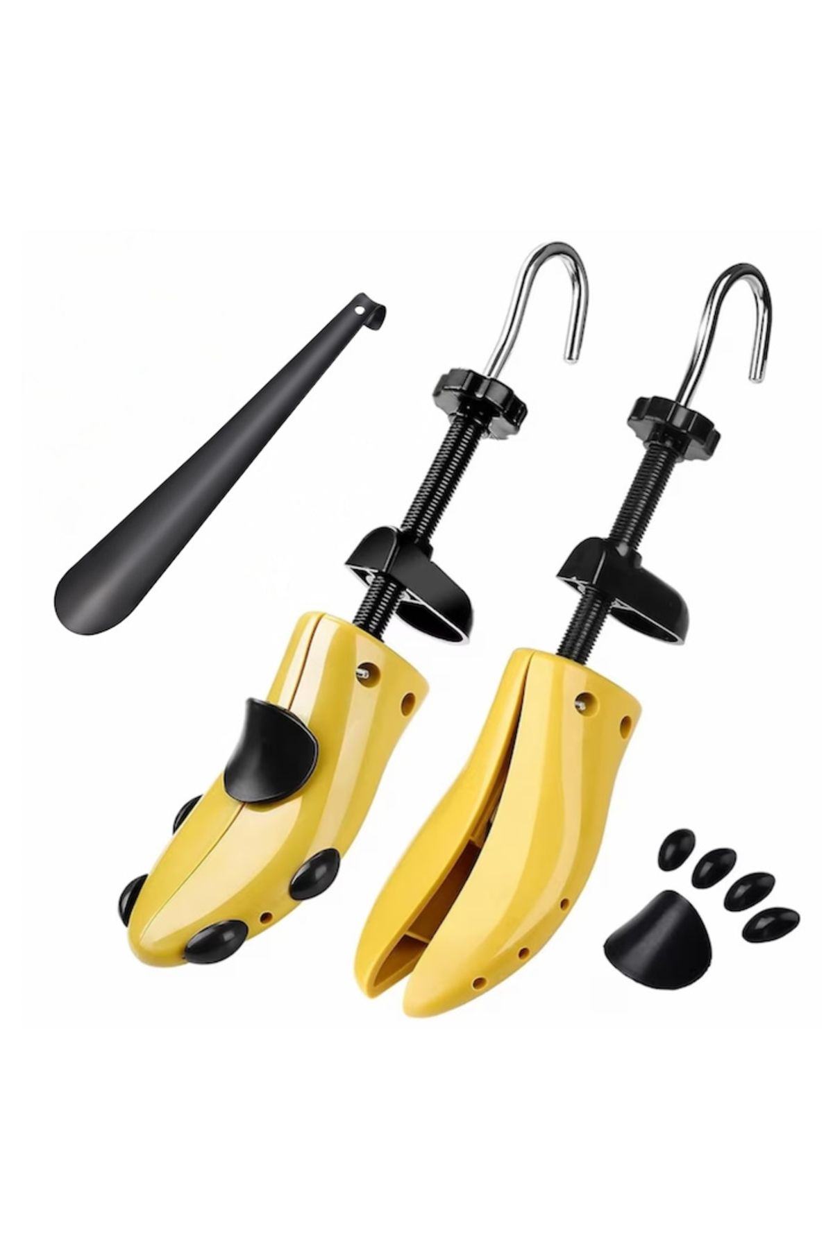varioshop-Set of 2 Adjustable Breast/Shoulder Guards and Shoe Rack VarioShop® - Size 40-47, For Wide and Long Legs 1