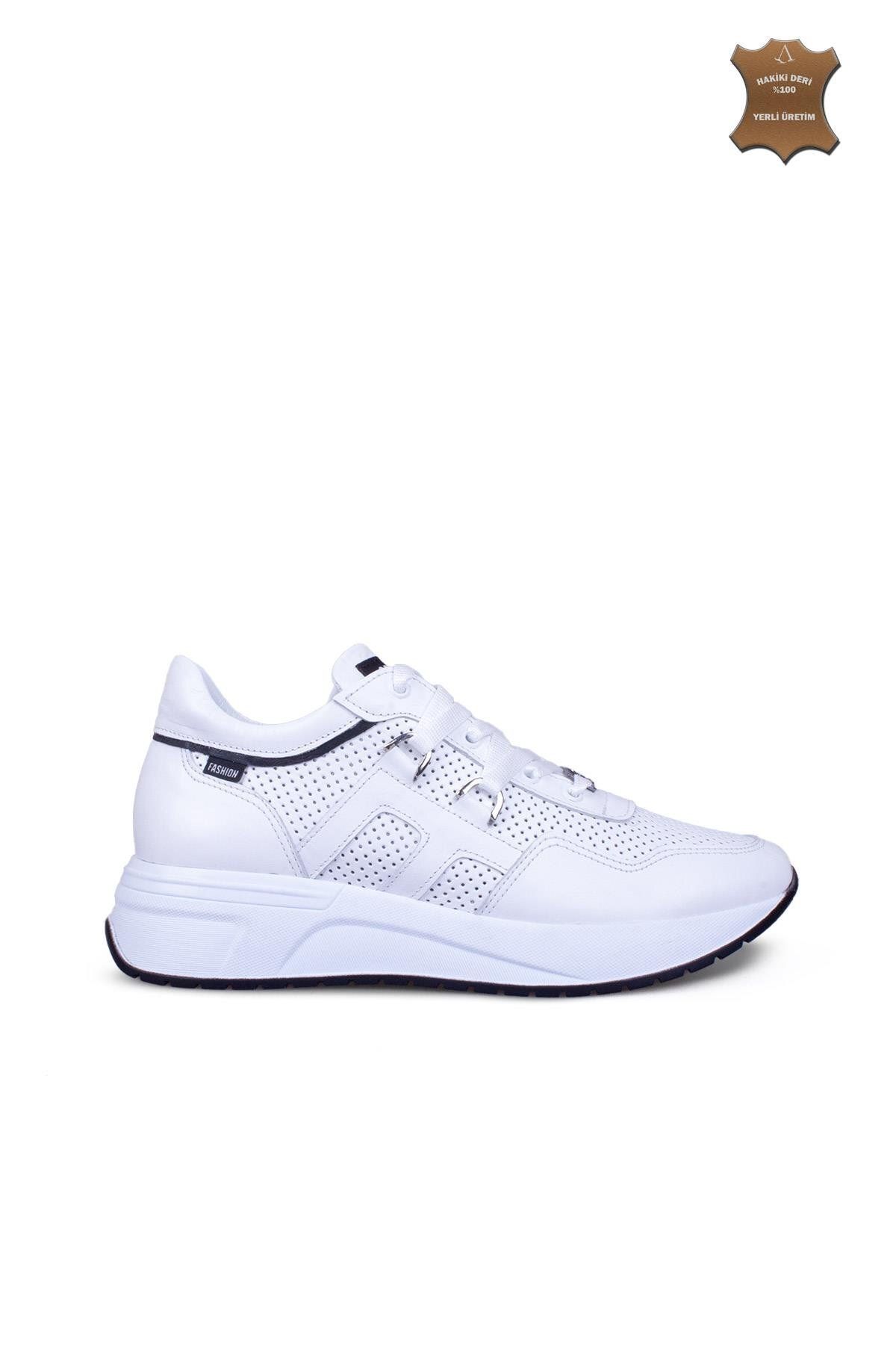 7ADIMDAAŞK Kadın Sneaker Hakiki Deri Ayakkabı 120Y25K13203
