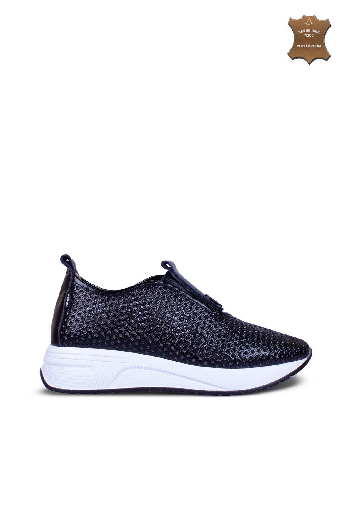 7ADIMDAAŞK Kadın Sneaker Hakiki Deri Ayakkabı 120Y25K13200