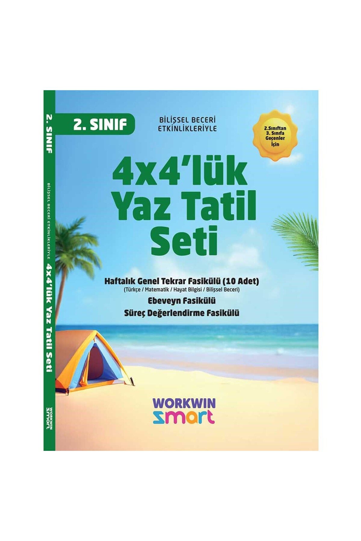 workwin 2. Sınıf 4x4'lük Tatil Tekrar Seti | 12 Fasikül+Bilişsel Etkinlikler-2025