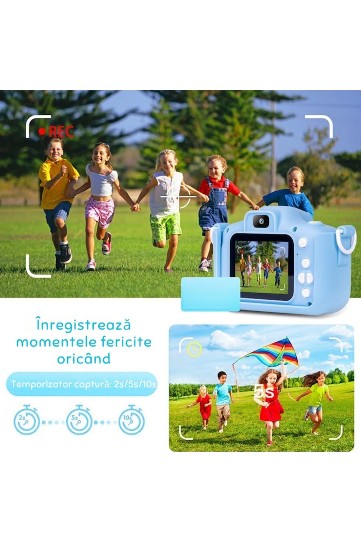 varioshop-VarioShop® Digital Camera for Kids, Dual camera, Multiple effects, Games, 12MP, 1920 x 10 3