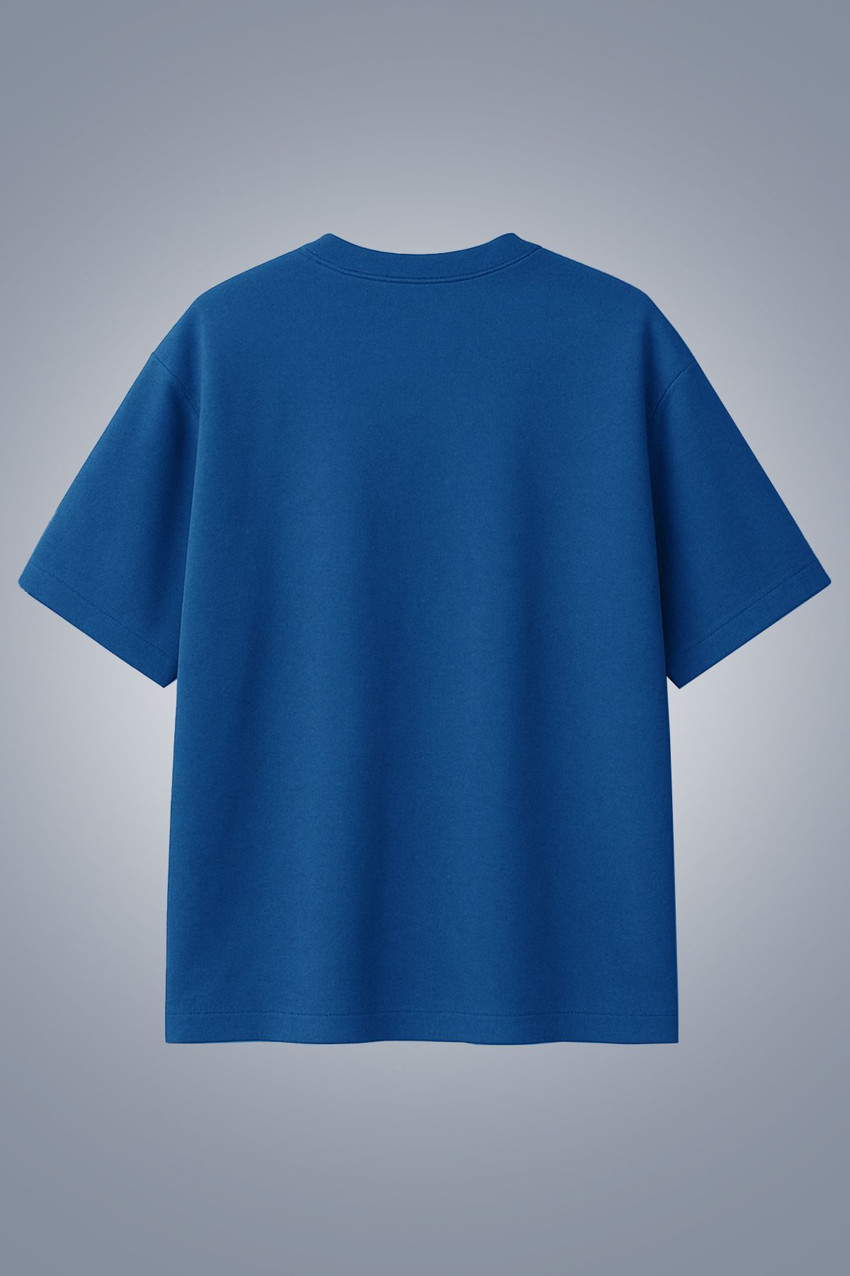 bilcee Erkek Mavi Oversize Cepli Tişört 4582
